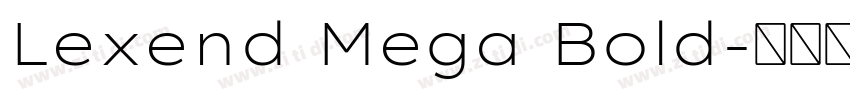 Lexend Mega Bold字体转换